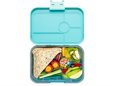 Yumbox Tapas bento lunch box blue/rainbow with 4 compartments